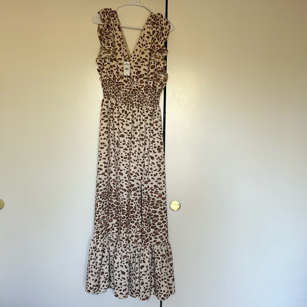 Express Cheetah print maxi dress, size S